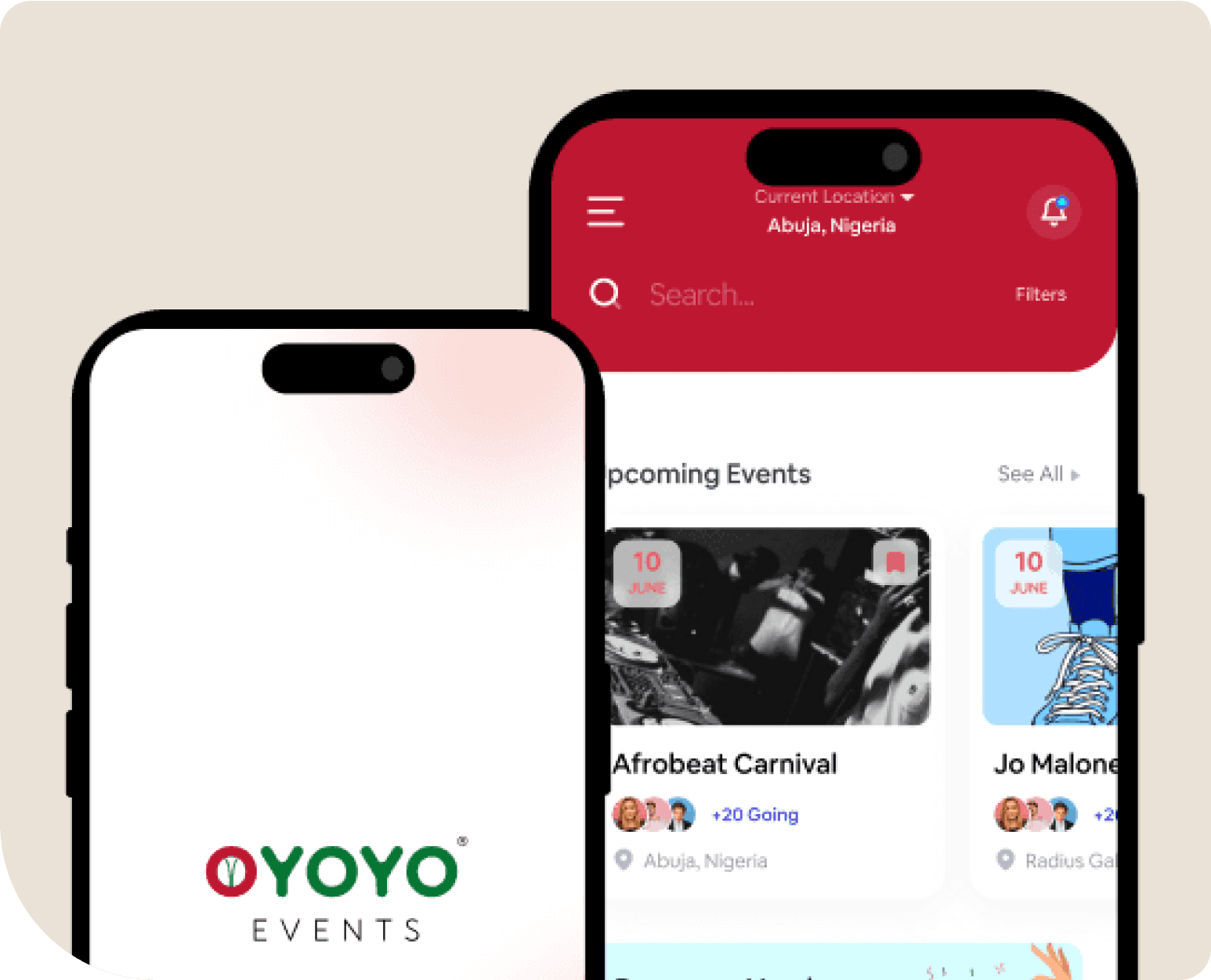 Oyoyo Events App